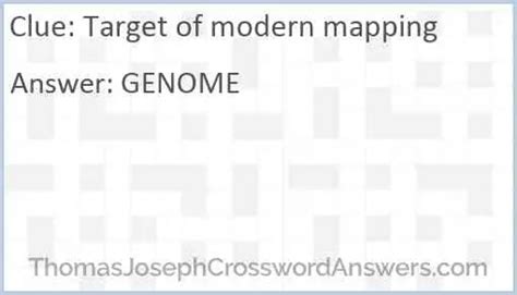 Target of modern mapping crossword clue. Things To Know About Target of modern mapping crossword clue. 